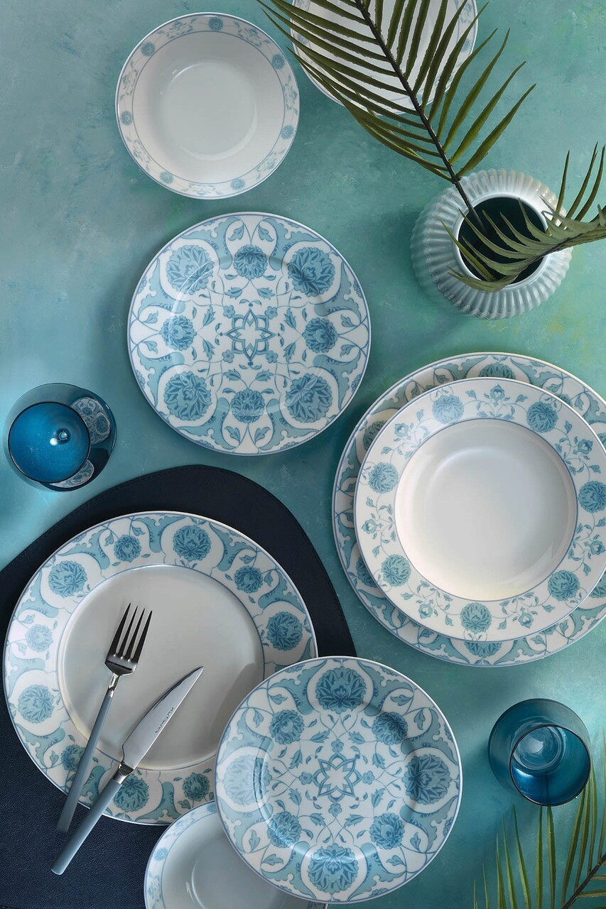 Serviciu de masa 24 piese NNLB24Y2885503, Kutahya Porselen, portelan, multicolor - imagine 6